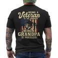 Mens Being A Veteran Is An Honour - Patriotic Us Veteran Grandpa Men's T-shirt Back Print