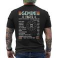 Vintage Astrology May June Birthday Zodiac Sign Retro Gemini Mens Back Print T-shirt