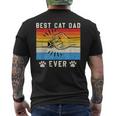 Vintage Best Cat Dad Ever Cat Dad Father Day V2 Men's T-shirt Back Print
