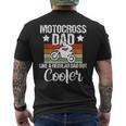Mens Vintage Motocross Dad Dirt Bike Motocross Dirt Bike Men's T-shirt Back Print