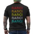 Vintage Retro Nanci Repeat Font 60S 70S Classic Novelty Mens Back Print T-shirt