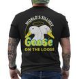 Worlds Silliest Goose On The Loose For Women Men's Back Print T-shirt