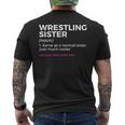 Wrestling Sister Definition Best Sister Ever Mens Back Print T-shirt