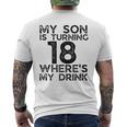 18Th Birthday For Dad Mom 18 Year Old Son Family Squad Men's T-shirt Back Print