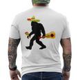 Cinco De Mayo Bigfoot Mexican Guitar Cinco De Mayo Men's T-shirt Back Print