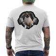 Cool Siamese Cat Torn Cloth For Cats Mom Cats Dad Mens Back Print T-shirt