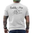 Daddy And Me Best Dad Ever Fist Bump Funny Fathers Day Mens Back Print T-shirt