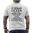 Being A Stamp Licker Like Riding A Bike Men's T-shirt Back Print