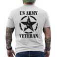 Us Army Star Green Military Distressed Forces Gear Mens Back Print T-shirt