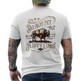 Vintage Do Not Pet The Fluffy Cows American Bison Men's Back Print T-shirt