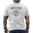 Walker Family Shield Last Name Crest Matching Reunion Mens Back Print T-shirt