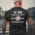 100Th BirthdayShirt - 100 Year Old Cards Shirt Men's Back Print T-shirt Gifts for Old Men