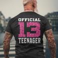 13Th Birthday Birthday Shirt Thirteen Men's Back Print T-shirt Gifts for Old Men