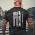 4Th Of July Poppa Us American Flag Fourth Patriotic Usa Mens Back Print T-shirt Gifts for Old Men