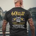 60 Year Old Trucker 60Th Birthday Men Dad Grandpa Men's T-shirt Back Print Gifts for Old Men