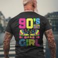 90S Girl 1990S Fashion Theme Party Outfit Nineties Costume Men's Back Print T-shirt Gifts for Old Men