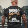 Afghan Summers Afghanistan Veteran Army Military Vintage Mens Back Print T-shirt Gifts for Old Men