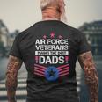 Air Force Veterans Makes The Best Dad Vintage Us Military Men's T-shirt Back Print Gifts for Old Men