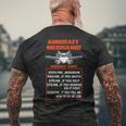 Aircraft Mechanic Maintenance Hourly Rate Fix Planes Mens Back Print T-shirt Gifts for Old Men