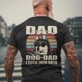 Mens Alaskan Klee Kai Dad And Dog Dad I Rock Them Both Vintage Men's T-shirt Back Print Gifts for Old Men