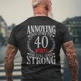 Annoying Each Other For 40 Years - 40Th Wedding Anniversary Mens Back Print T-shirt Gifts for Old Men