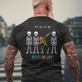 April Is Autism Awareness Month Funny Autism Awareness Men's Crewneck Short Sleeve Back Print T-shirt Gifts for Old Men