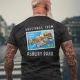 Asbury Park New Jersey Nj Travel Souvenir Postcard Men's T-shirt Back Print Gifts for Old Men