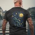 Astronaut Space Gifts Science Gifts Funny Space Mens Back Print T-shirt Gifts for Old Men
