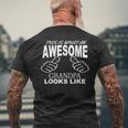 This Is What An Awesome Grandpa Looks Like Men's Back Print T-shirt Gifts for Old Men