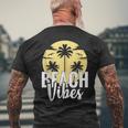 Beach Vibes Summer Men's Back Print T-shirt Gifts for Old Men