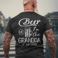 Beer Me Im The Grandpa Of The Bride Happy Wedding Marry Day Mens Back Print T-shirt Gifts for Old Men