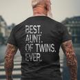 Best Aunt Of Twins Ever Party Ever Gift Mens Back Print T-shirt Gifts for Old Men