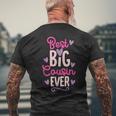 Best Big Cousin Ever For Girls And Boys Mens Back Print T-shirt Gifts for Old Men