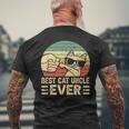 Best Cat Uncle Ever Bump Fit Fathers Day Gift Daddy Dad Mens Back Print T-shirt Gifts for Old Men