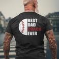 Best Dad Coach Ever Baseball Fathers Day Baseball Dad Coach Gift For Mens Mens Back Print T-shirt Gifts for Old Men