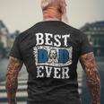 Best Dad Ever Fathers Day Guatemala Flag Men's Back Print T-shirt Gifts for Old Men