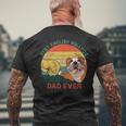 Mens Best English Bulldog Dad Ever Fathers Day For Dog Dad Papa Men's T-shirt Back Print Gifts for Old Men