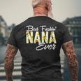 Best Freakin Nana Ever Sunflower Mens Back Print T-shirt Gifts for Old Men