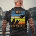 Best Fur Dad Ever Vintage Retro Dog And Cat Owner V2 Men's T-shirt Back Print Gifts for Old Men