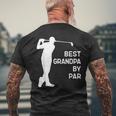 Best Grandpa By Par Golf Christmas Men's Back Print T-shirt Gifts for Old Men