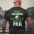 Best Grandpa By Par Golfing For Grandpa Men's Back Print T-shirt Gifts for Old Men