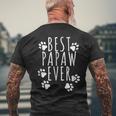 Best Papaw Dog Dad Ever Fathers Day Cute Fathers Men's Back Print T-shirt Gifts for Old Men