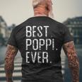 Best Poppi Ever Father’S Day Gift For Poppi Mens Back Print T-shirt Gifts for Old Men