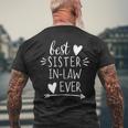 Best Sister In Law Ever Hearts Arrow Sister In Law Mens Back Print T-shirt Gifts for Old Men