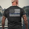 Best Stepdad Ever American Flag Patriotic Fathers Day Gift For Mens Mens Back Print T-shirt Gifts for Old Men
