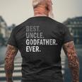 Best Uncle Godfather EverMen's Back Print T-shirt Gifts for Old Men