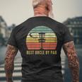 Best Uncle By Par Disc Golf For Men Men's Back Print T-shirt Gifts for Old Men