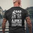 Bicer Dad Hero First Love Dirt Bike Rider Motocross Men's T-shirt Back Print Gifts for Old Men