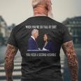 Biden When Youre So Full Of ShiT You Need A Second Asshole Men's Back Print T-shirt Gifts for Old Men