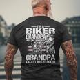 Im A Biker Grandpa Just Like A Normal Grandpa Except Much Men's Back Print T-shirt Gifts for Old Men